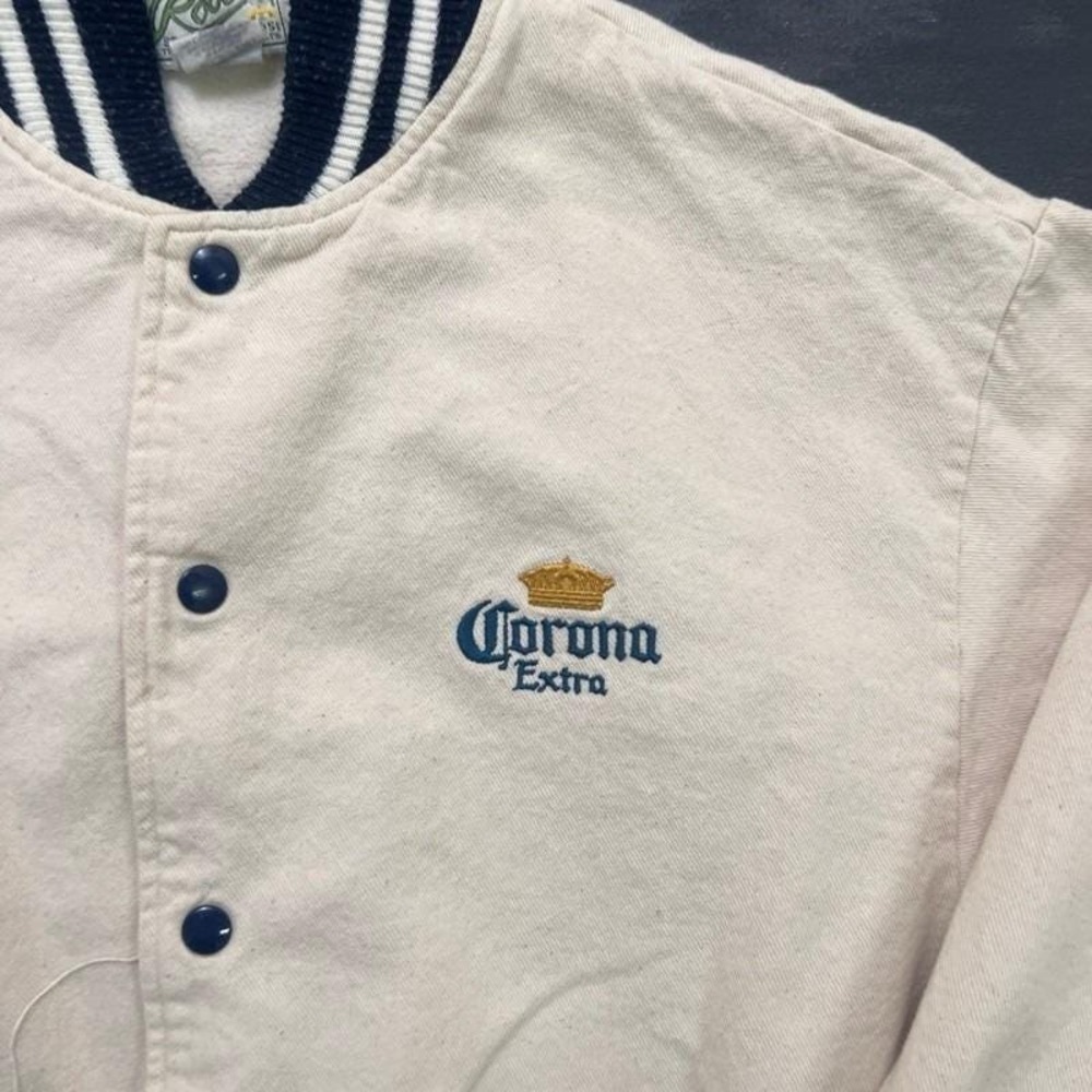Vintage Corona Extra Beer Sweatshirt Mens XL White 1990s Roots - Picture 3 of 8